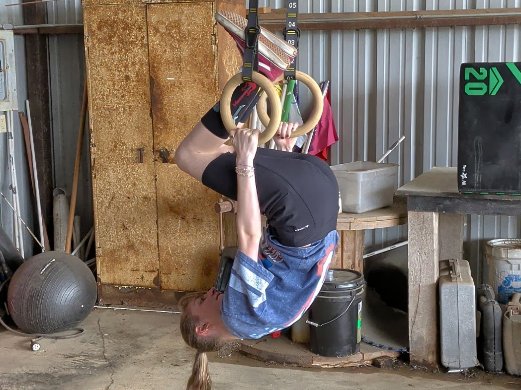 Lainey working on the rings.